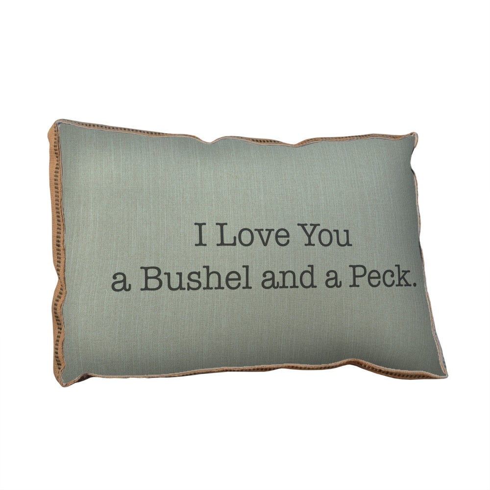 I Love You Bushel Pillow 23x15