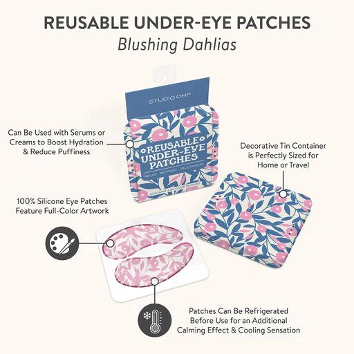 Blushing Dahlias Eye Patches