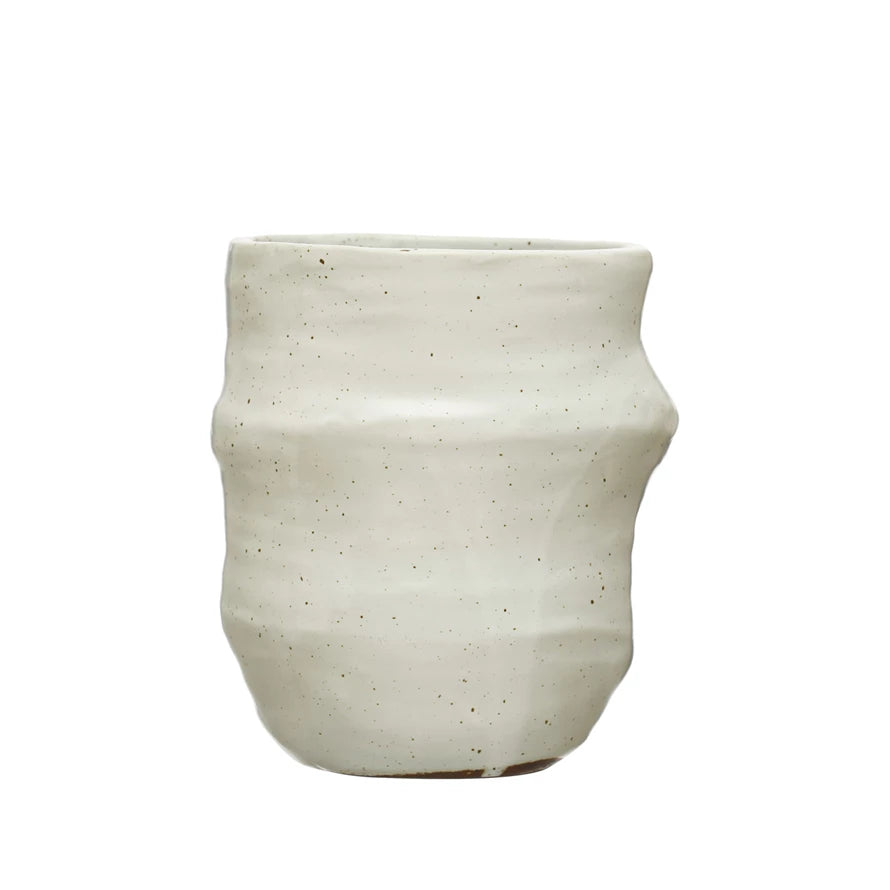 Stoneware Crock - White