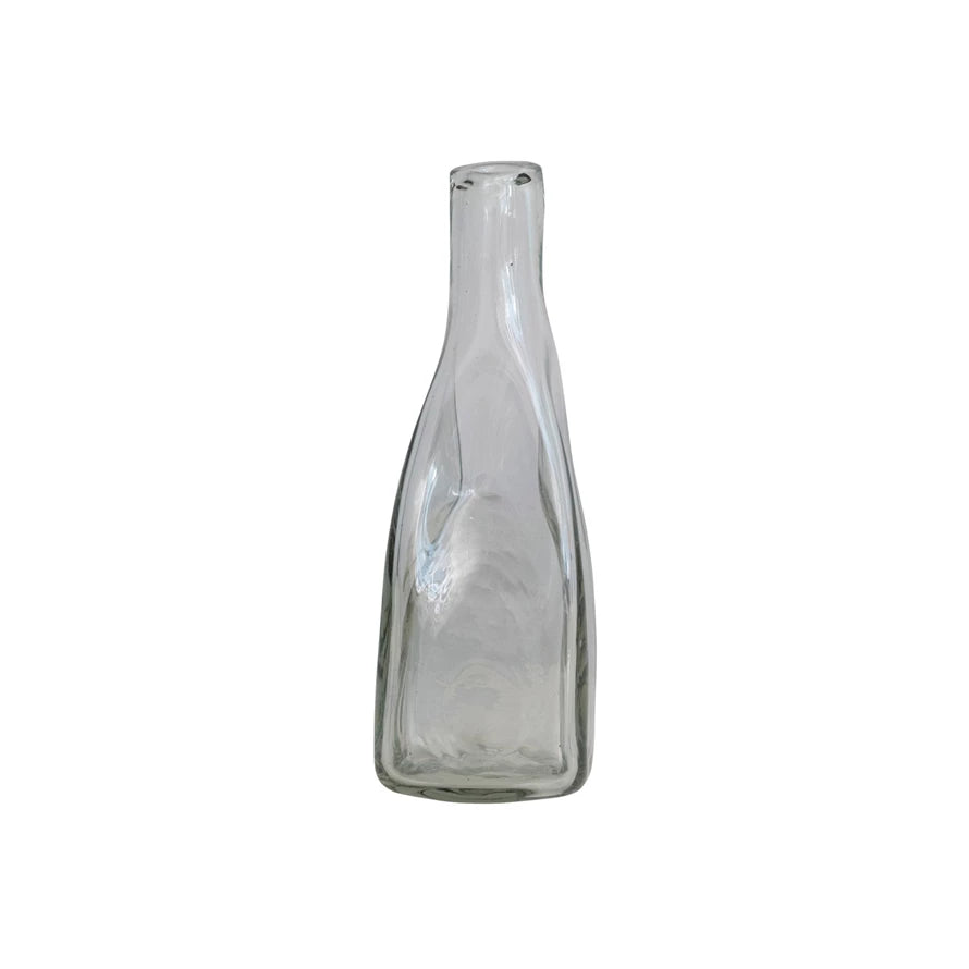 Hand-Blown Glass Organic Vase