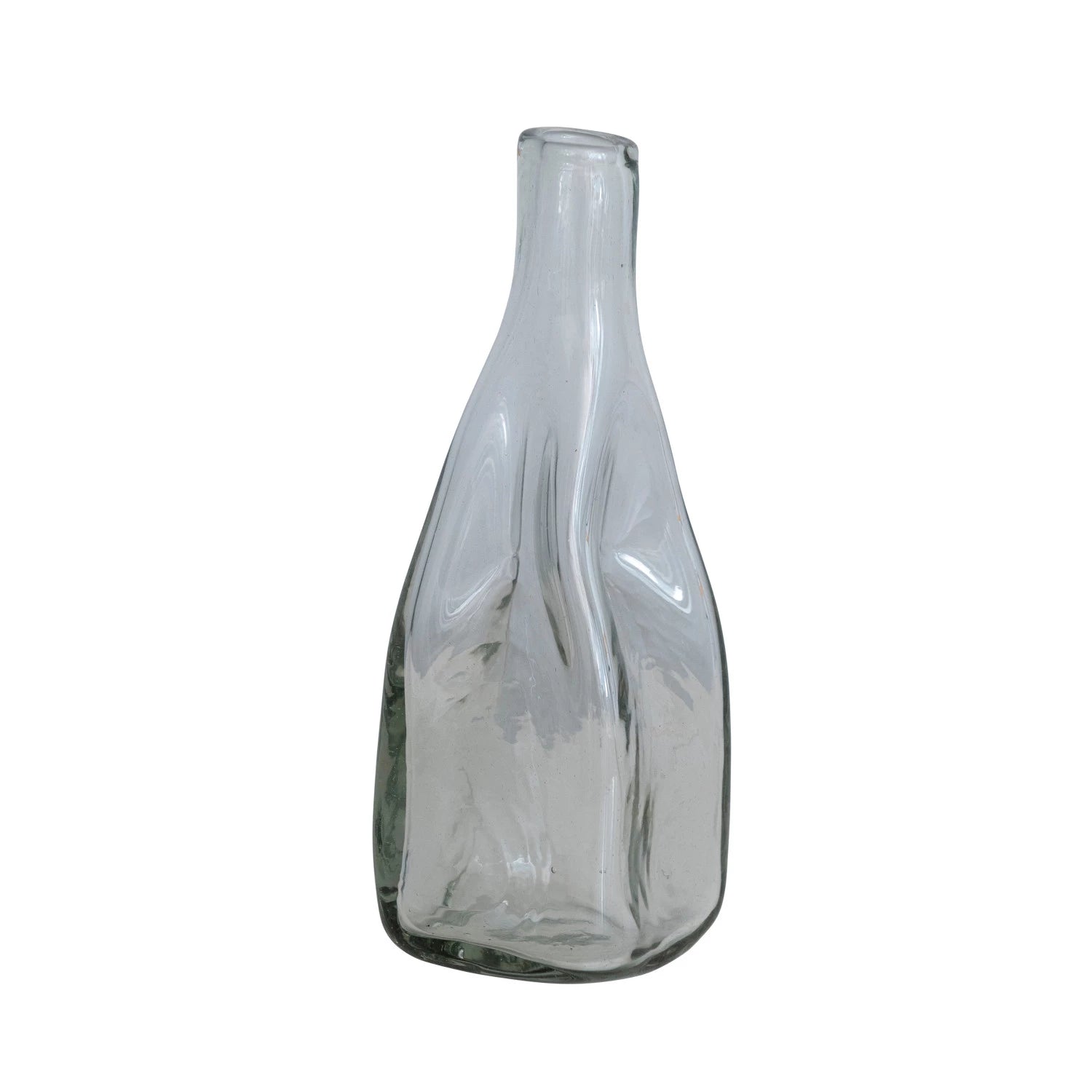 Hand-Blown Glass Organic Vase