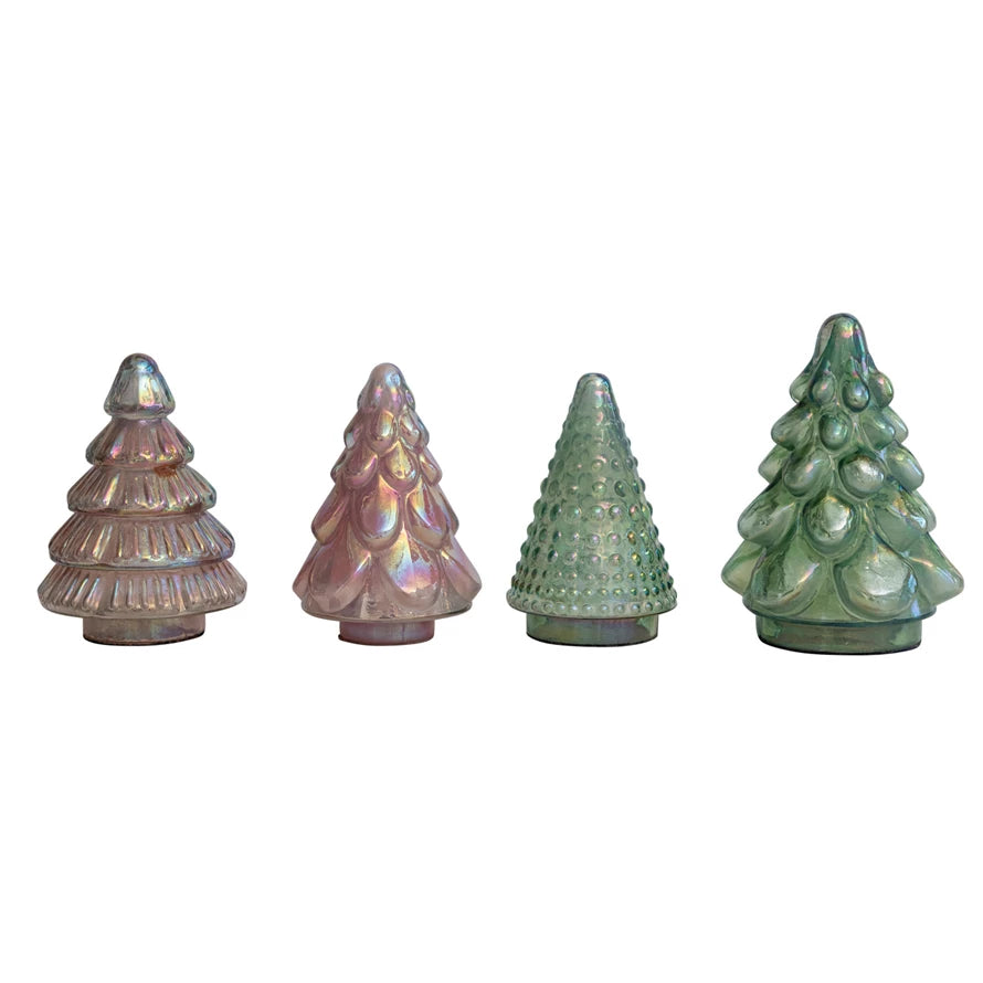 Embossed Mercury Glass Tree