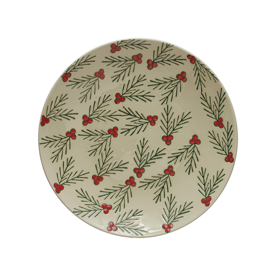 11" Stoneware Plate w/ Berries