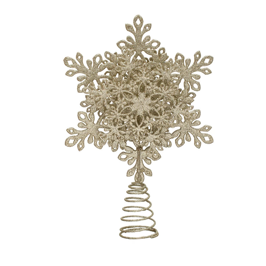 Glitter Snowflake Tree Topper