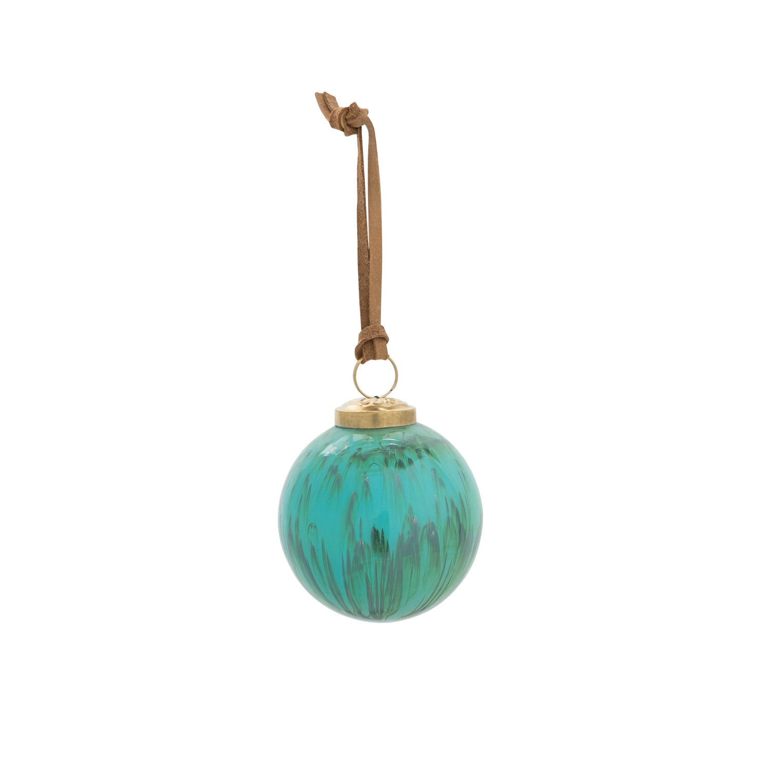 3" Marbled Ball Ornament - Tur