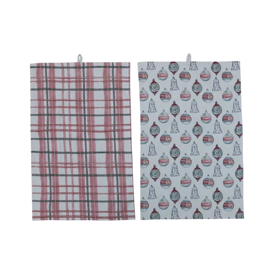 Cotton Tea Towels w/ Loops B/R