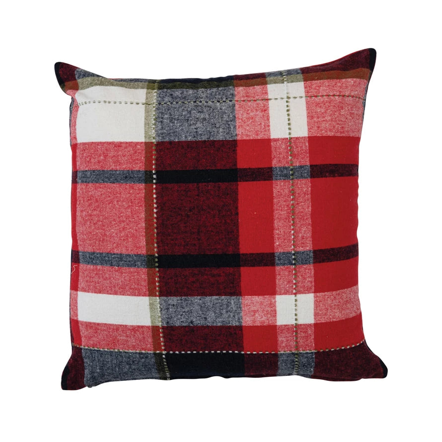 20" Plaid Pillow