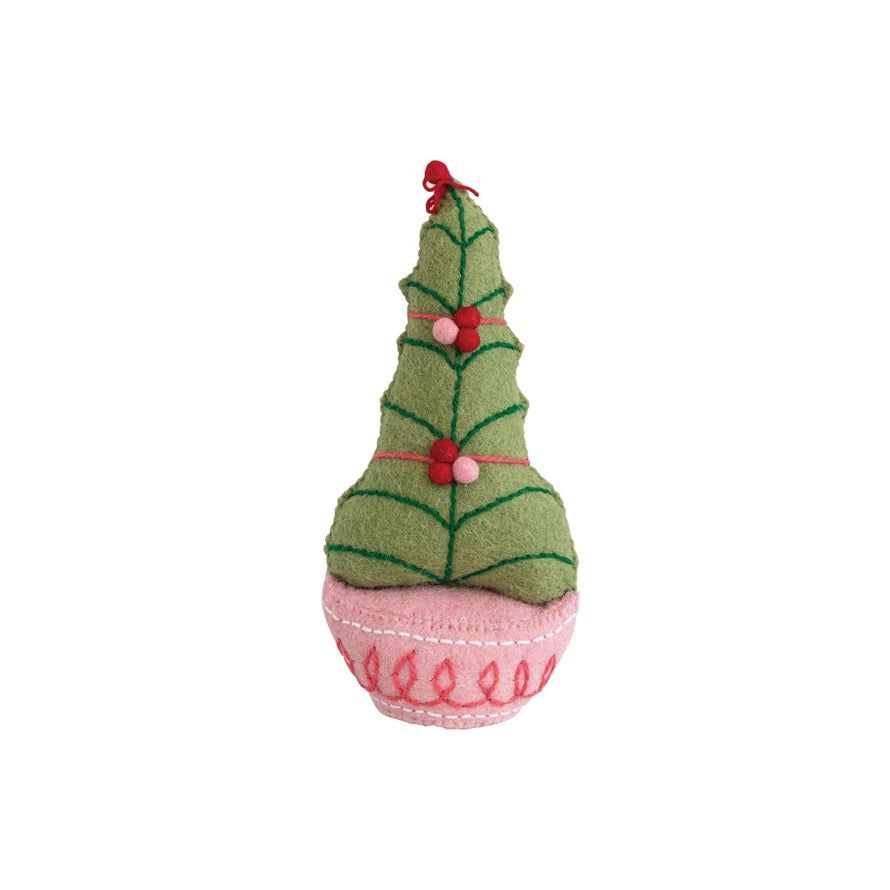 Pink/Green Felt Tree