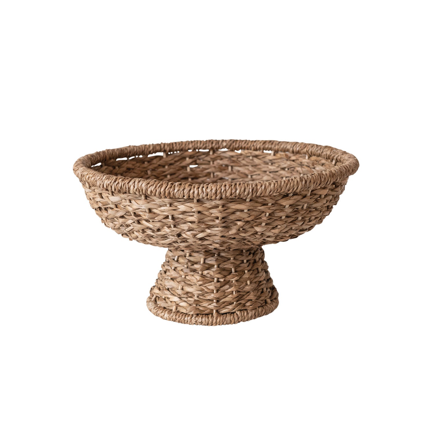 Braided Rattan Footed Bowl