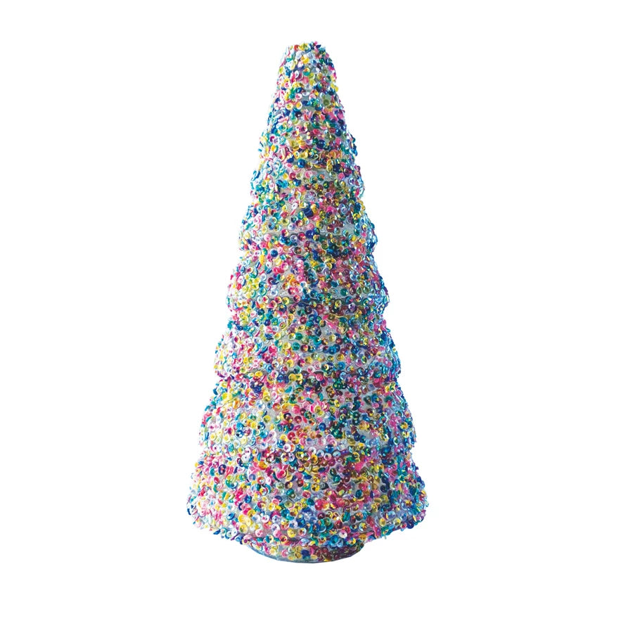 Glass Tree Multicolor Sequin