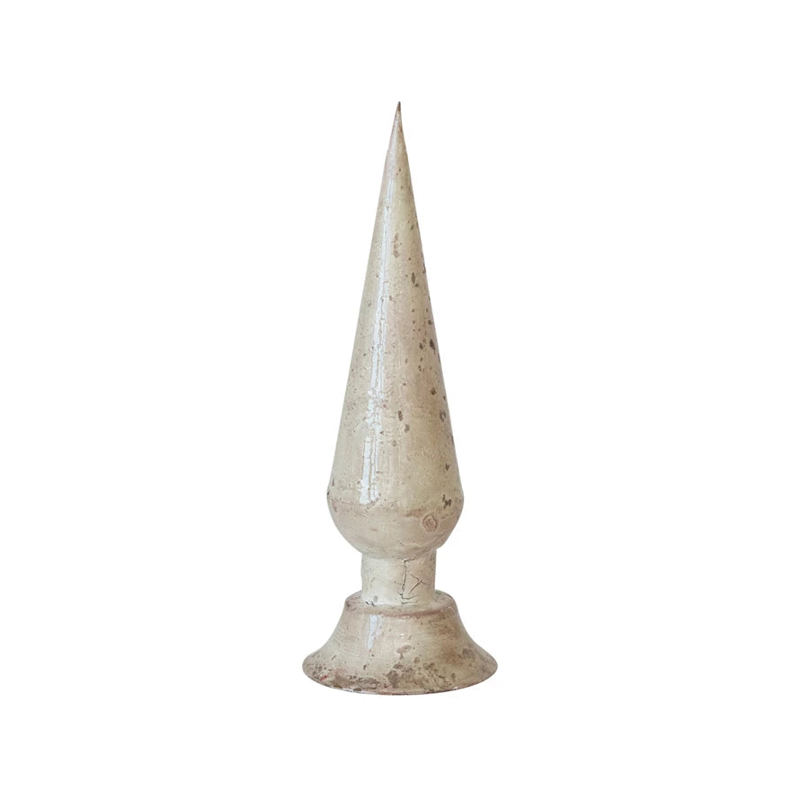 Antique White Finial