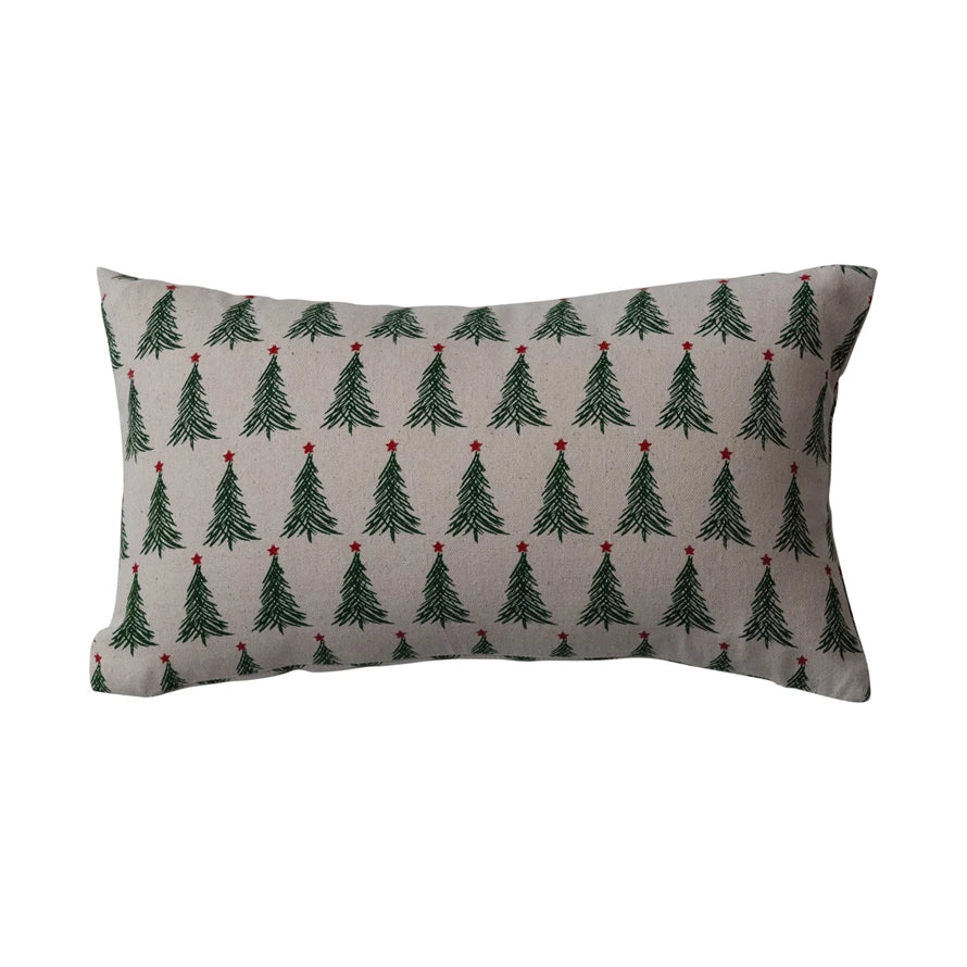 16x9 Cotton Tree Print Pillow