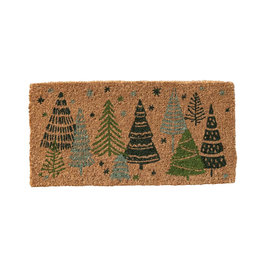 Xmas Trees & Stars Doormat