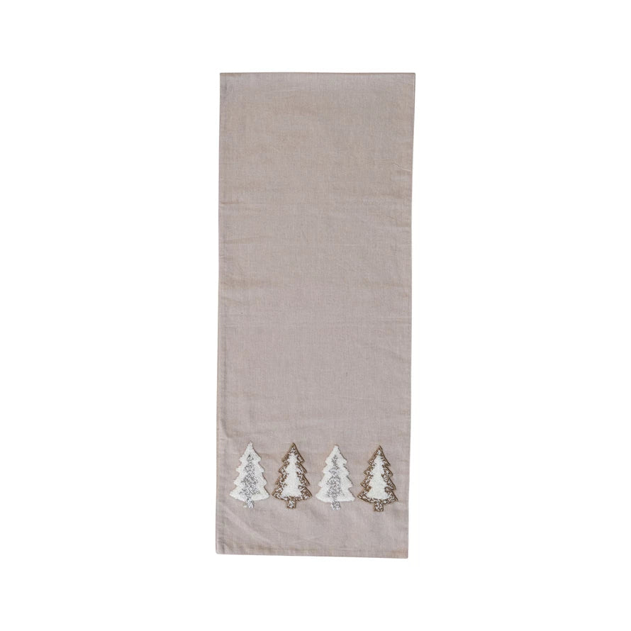 Table Runner w/ Tufted Trees