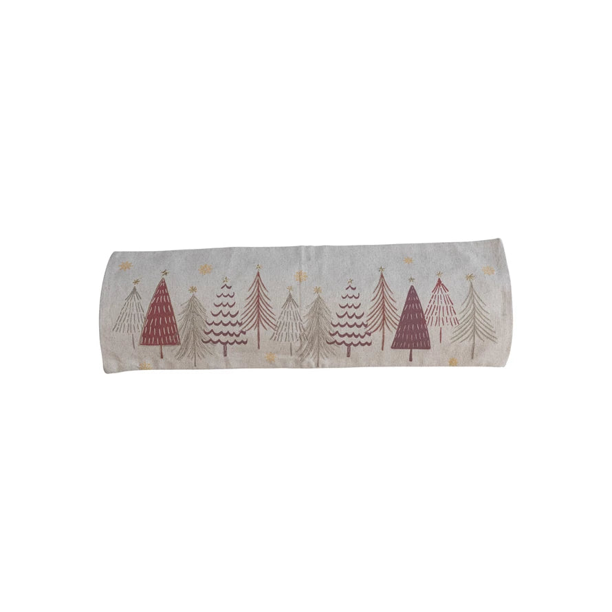 26x9 Xmas Tree Lumbar Pillow