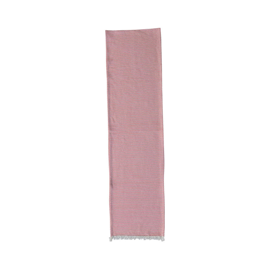 Red/Wht Stripe Table Runner