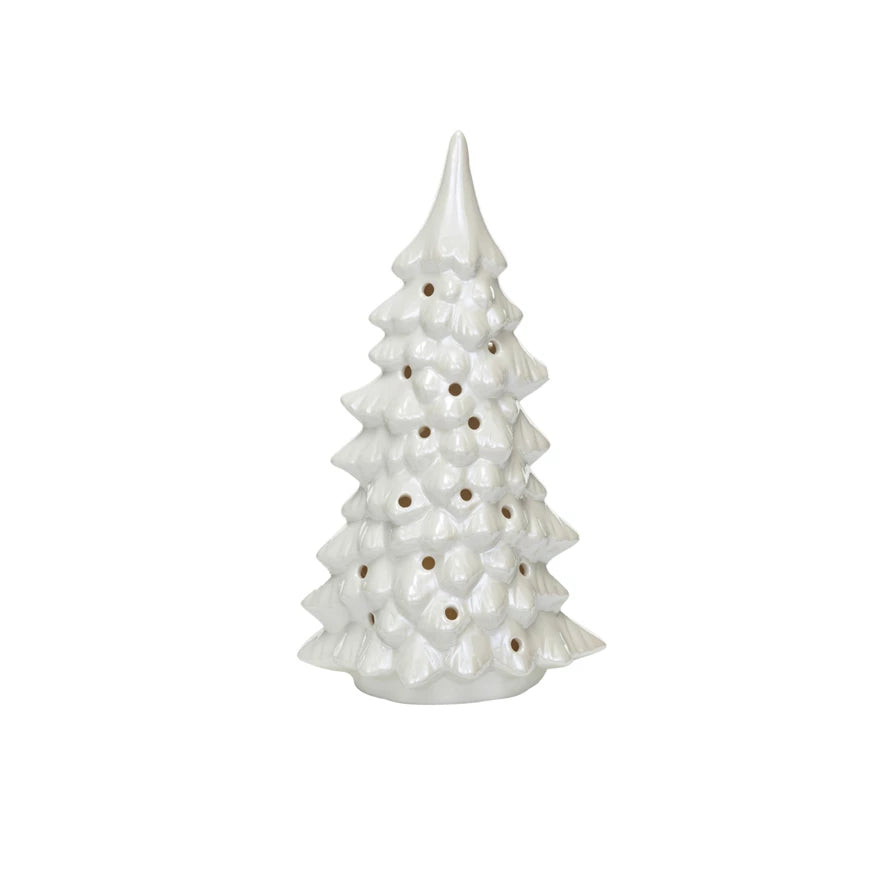 Cream LED Tree w Cut Outs