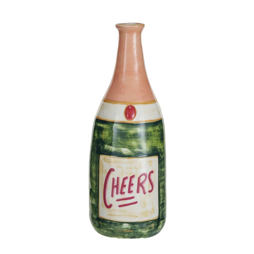 Cheers Champagne Bottle Vase