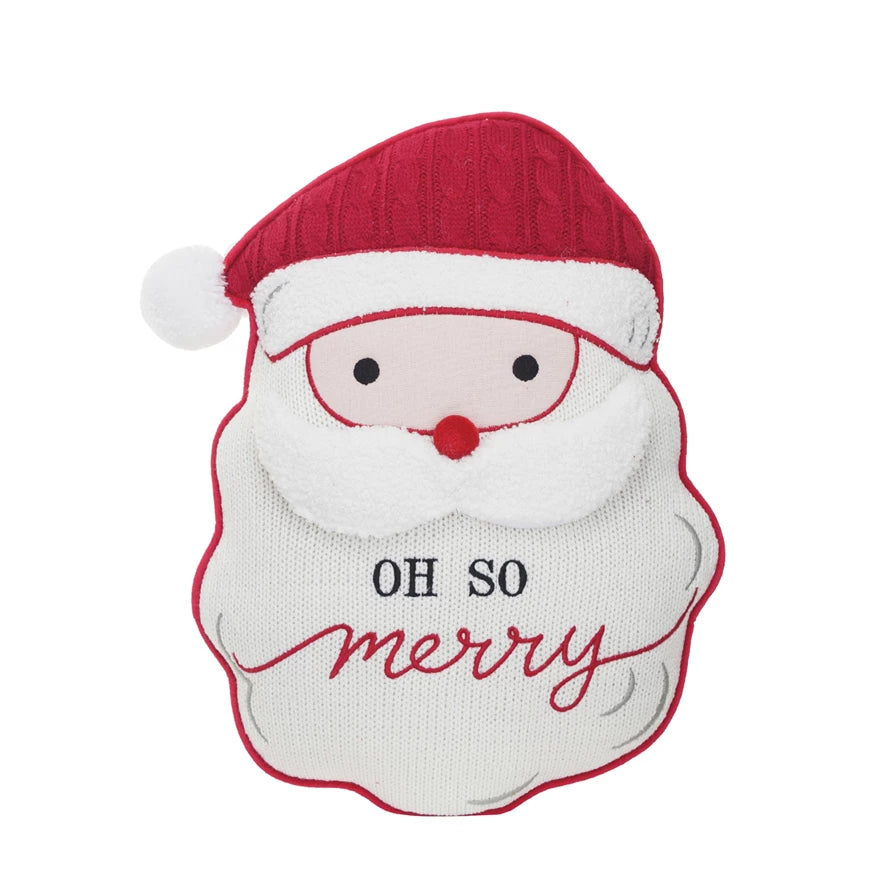 OhSoMerry Santa Shaped Pillow