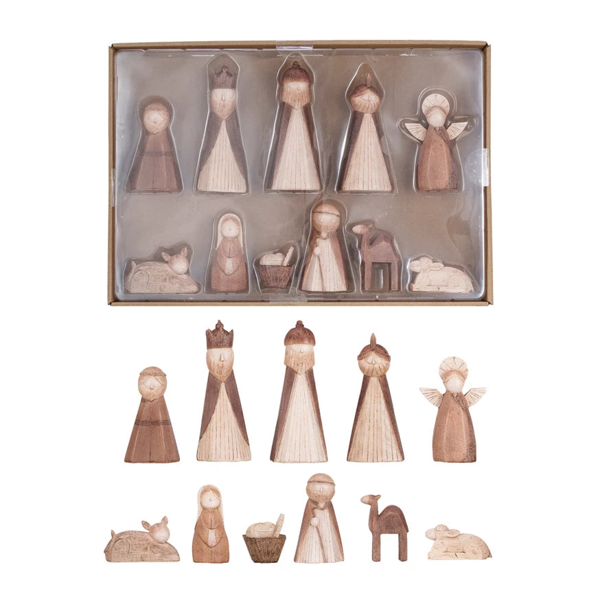 St/11 Box Wood Nativity