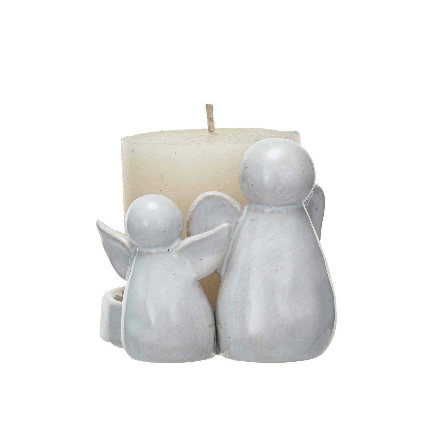 White Angel Pillar Holder