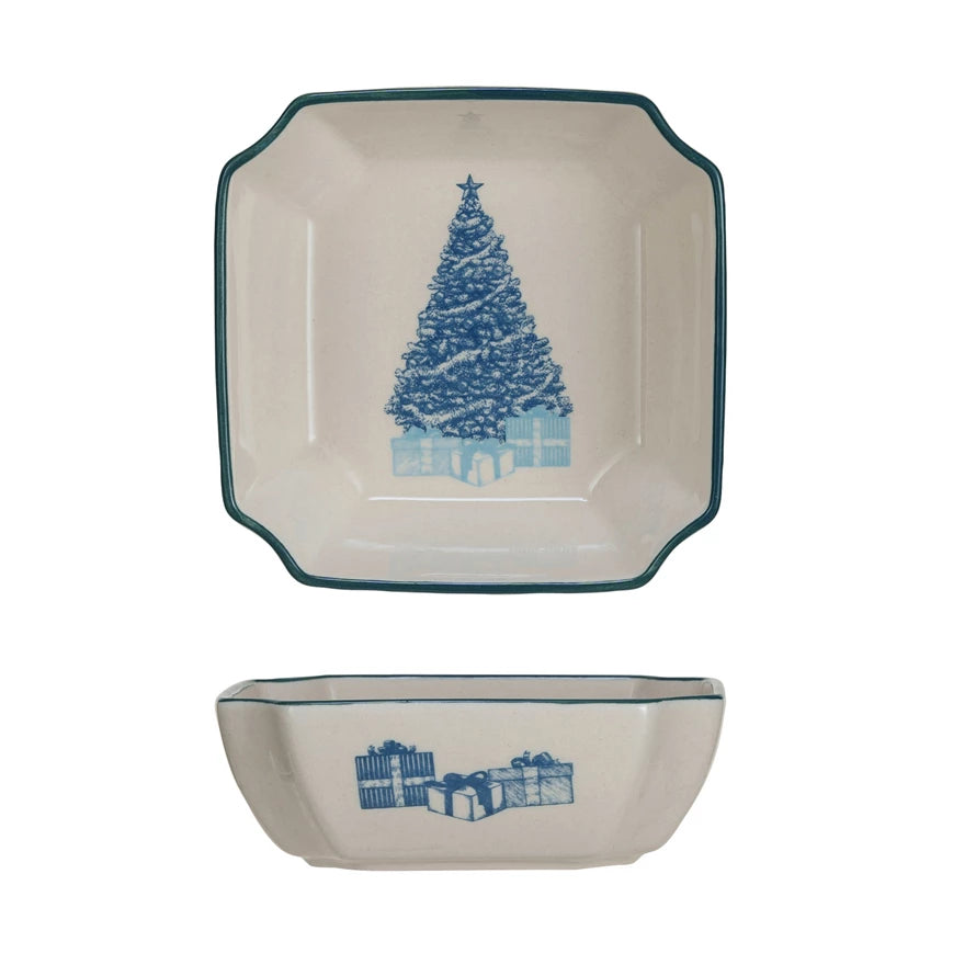 Blue Tree w Presents Bowl