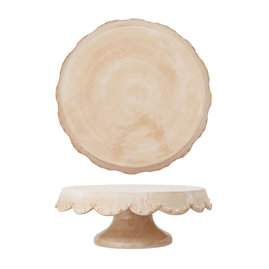 Nude Pedestal w/ Dots, Scallop