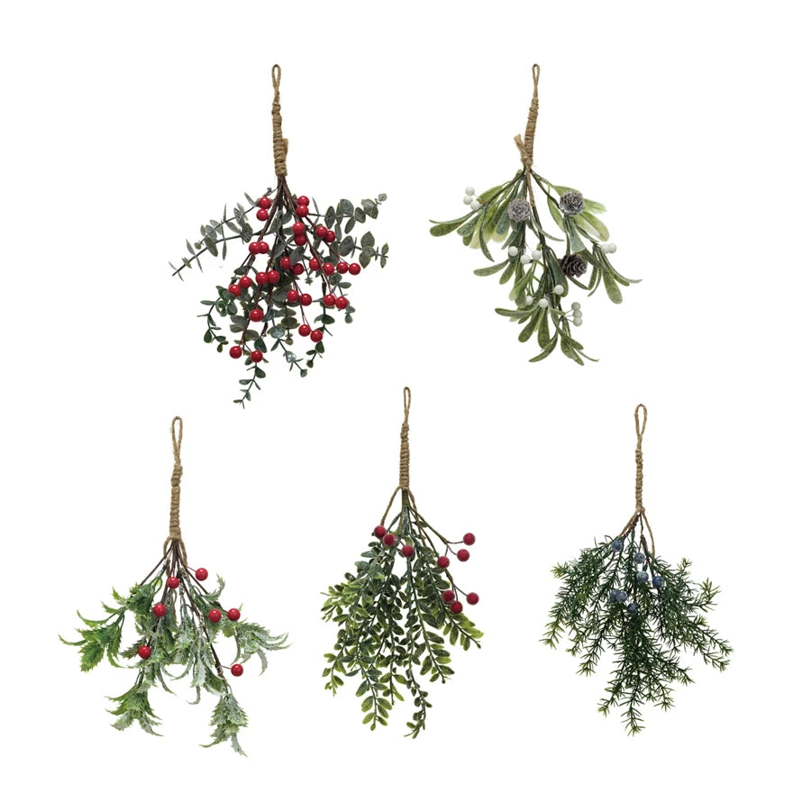 Hanging Faux Evergreen