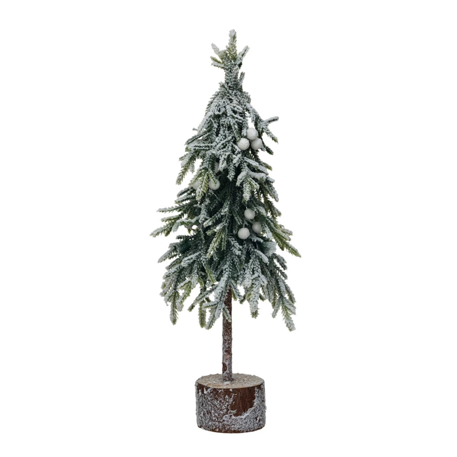 Faux Fir Tree w Snow