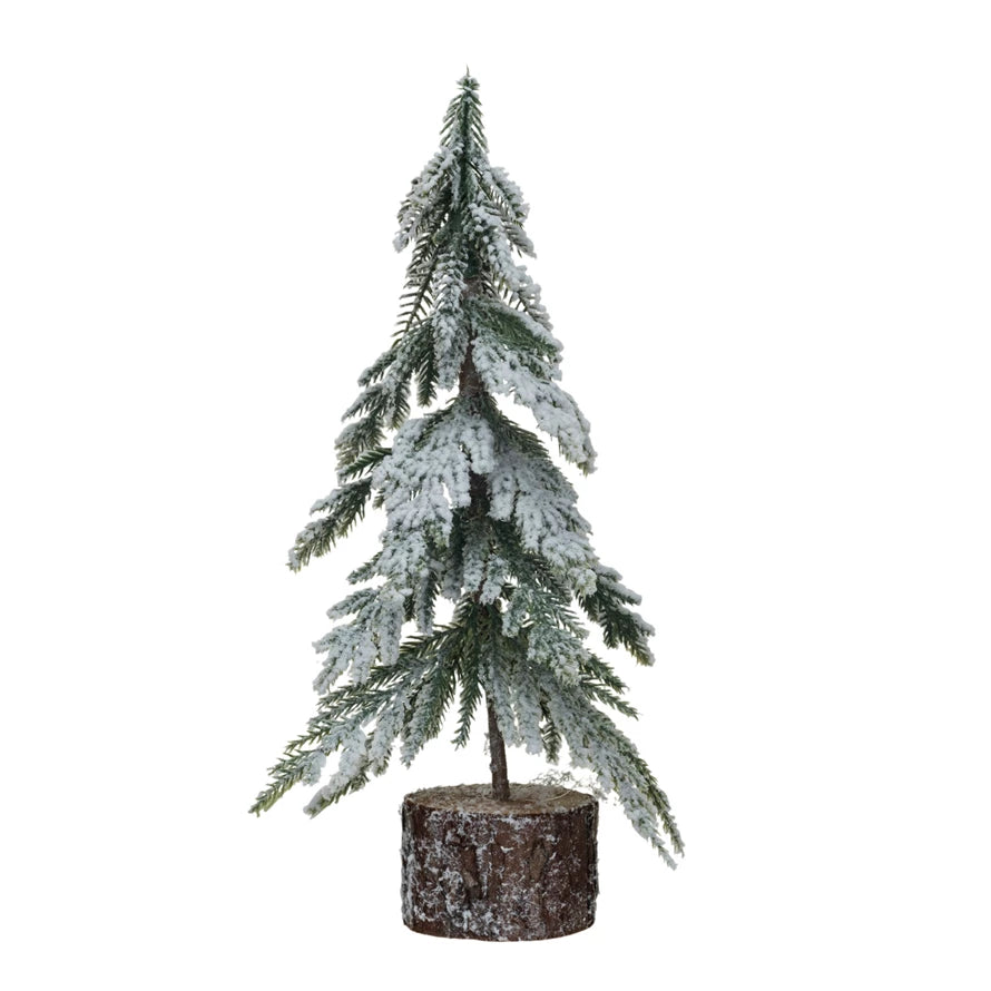 Faux Fir Tree w Snow