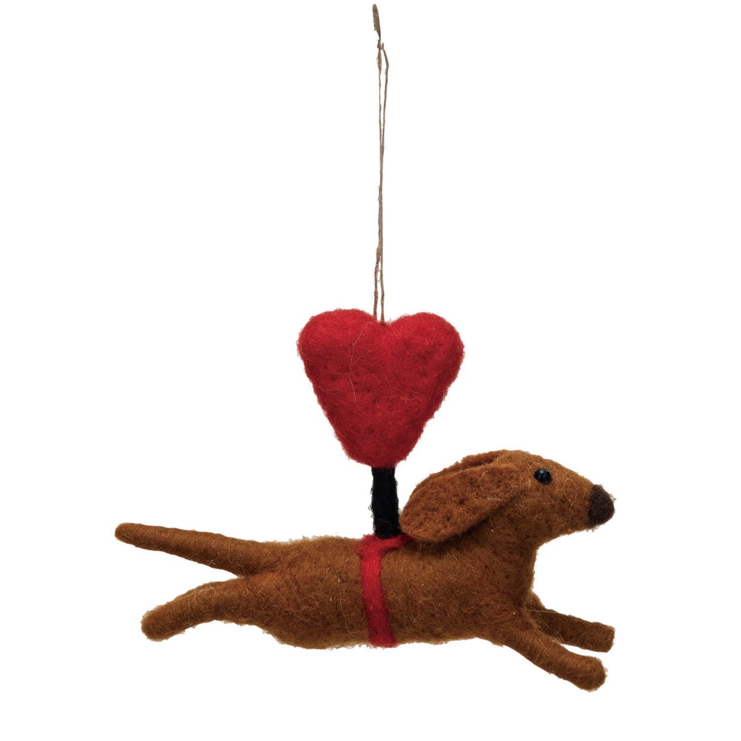 Wool Felt Dachshund Ornament