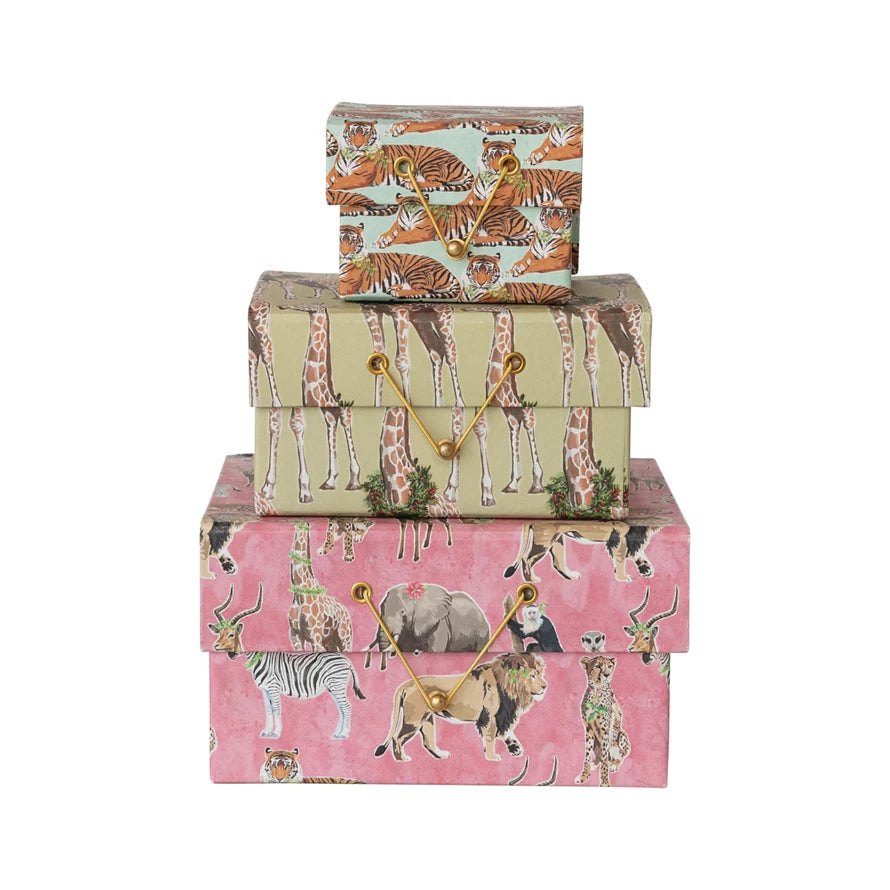 Safari Animal Gift Boxes