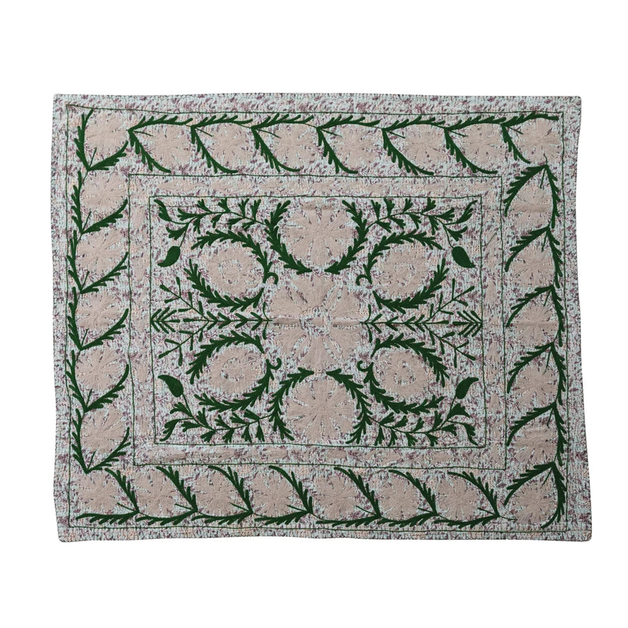 Suzani Throw, Kantha Stitch