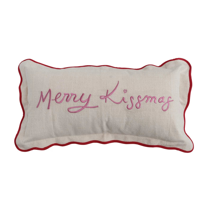 Merry Kissmas Pillow