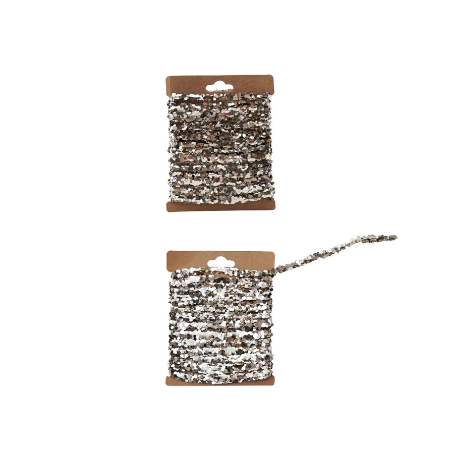 120" Red Glitter Garland