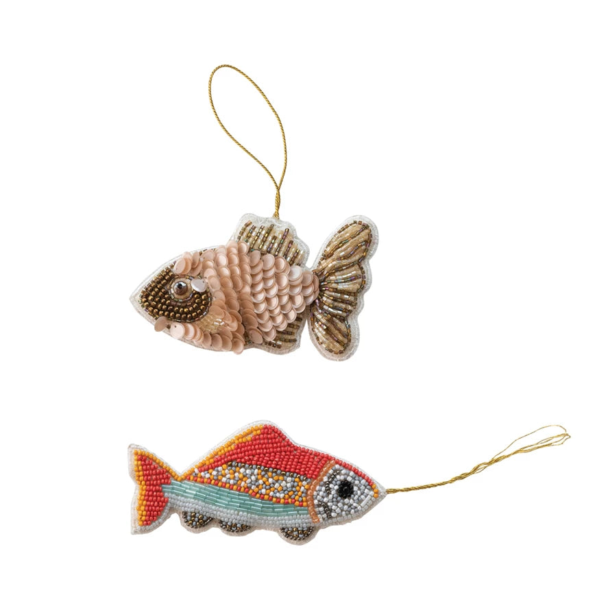 Sequin/Fabric Fish Ornament