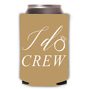 'I Do Crew' Gold Koozie