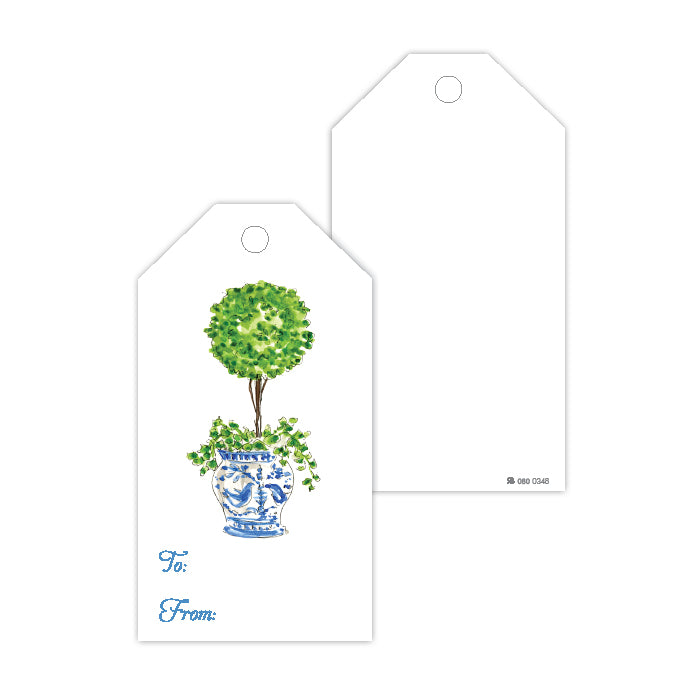 Handpainted Topiary Gift Tags
