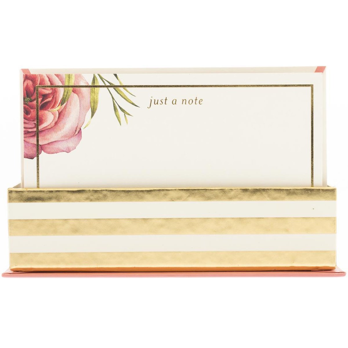 Coral Floral Flat Notes