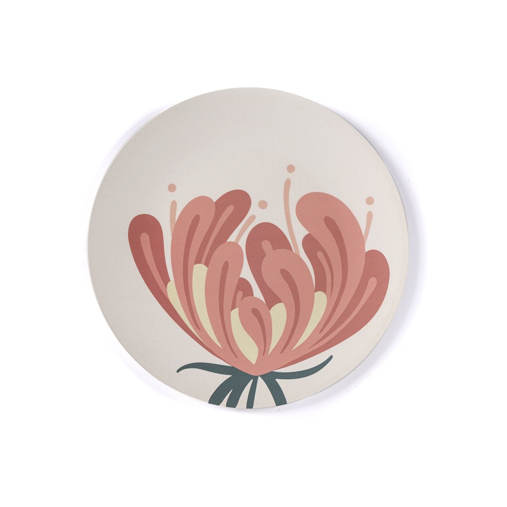 Ainsley Flower Plate - Pink