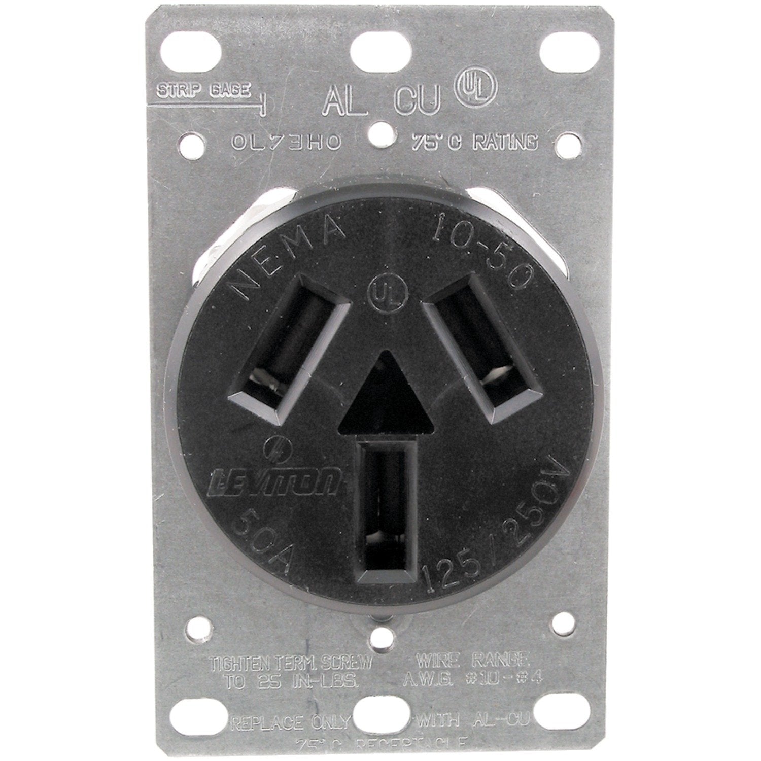50A 3-Wire Range Receptacle