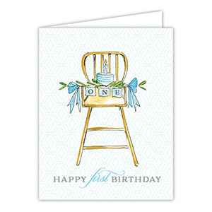Happy First Birthday Card - B
