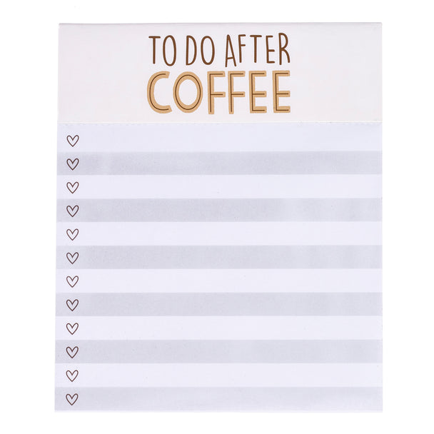 To Do After Coffee Notepad