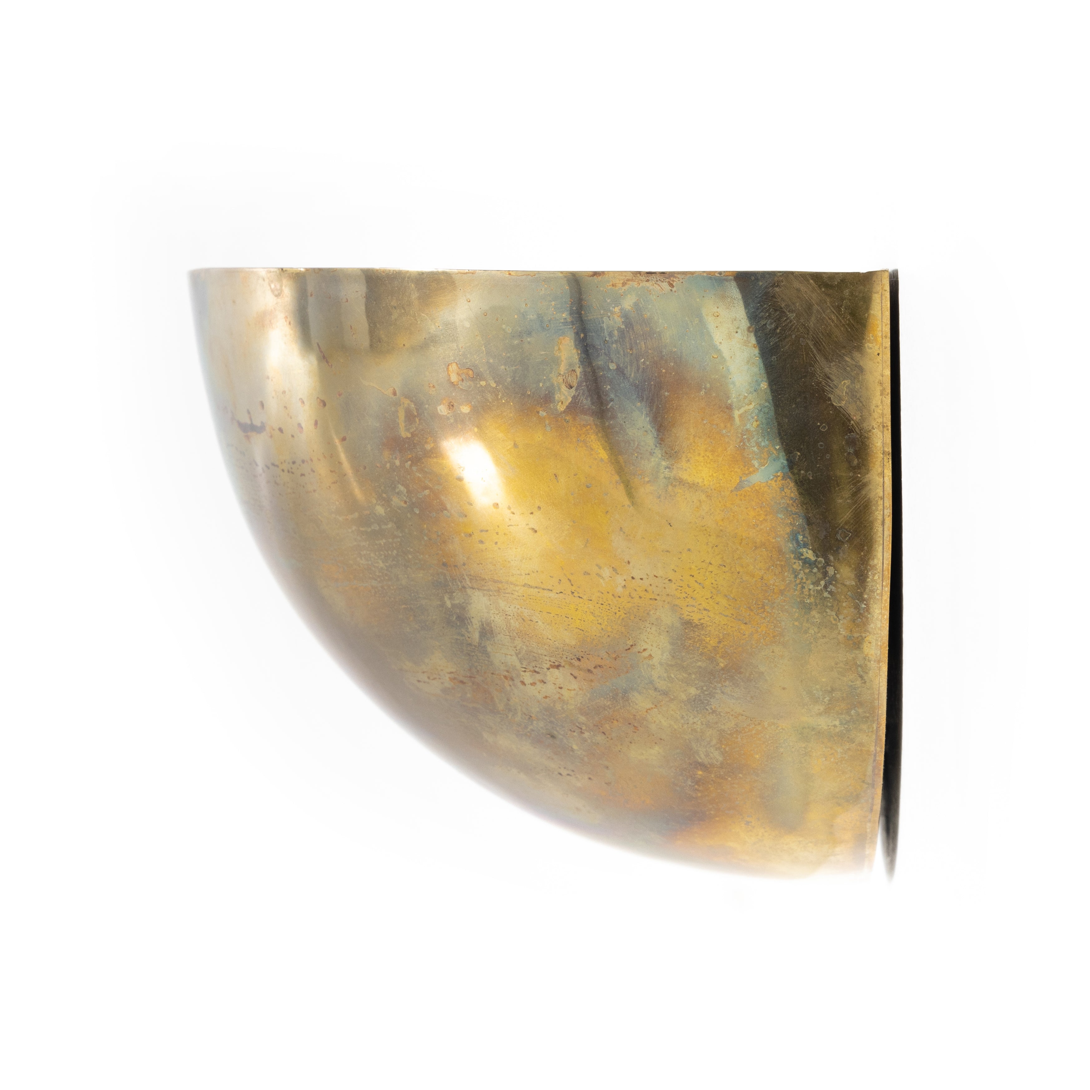 Palm Sconce - Burnt Brass