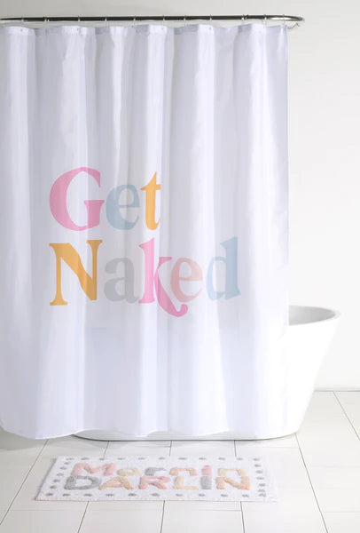 Get Naked Shower Curtain - Wh