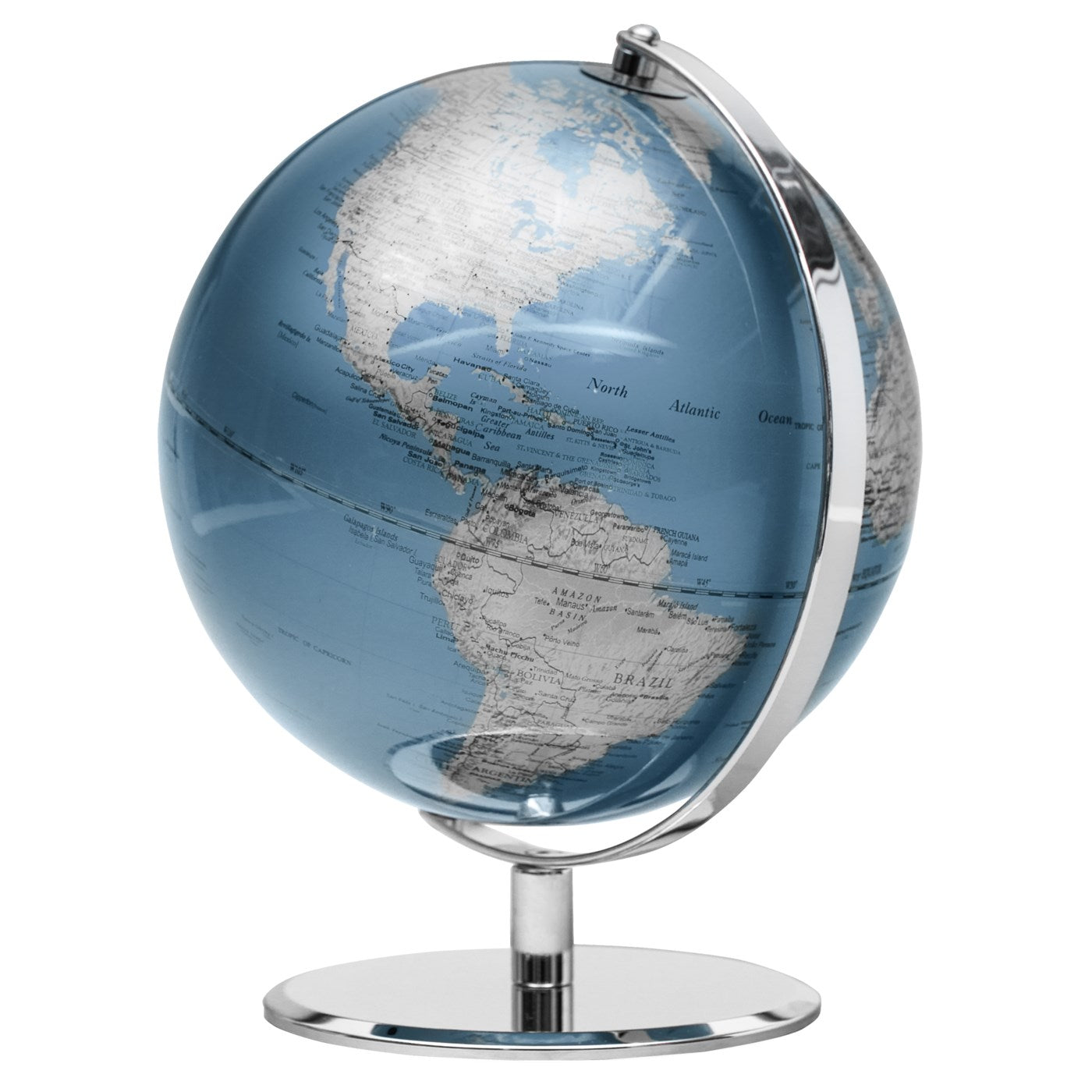 Latitude World Globe - Indigo Blue