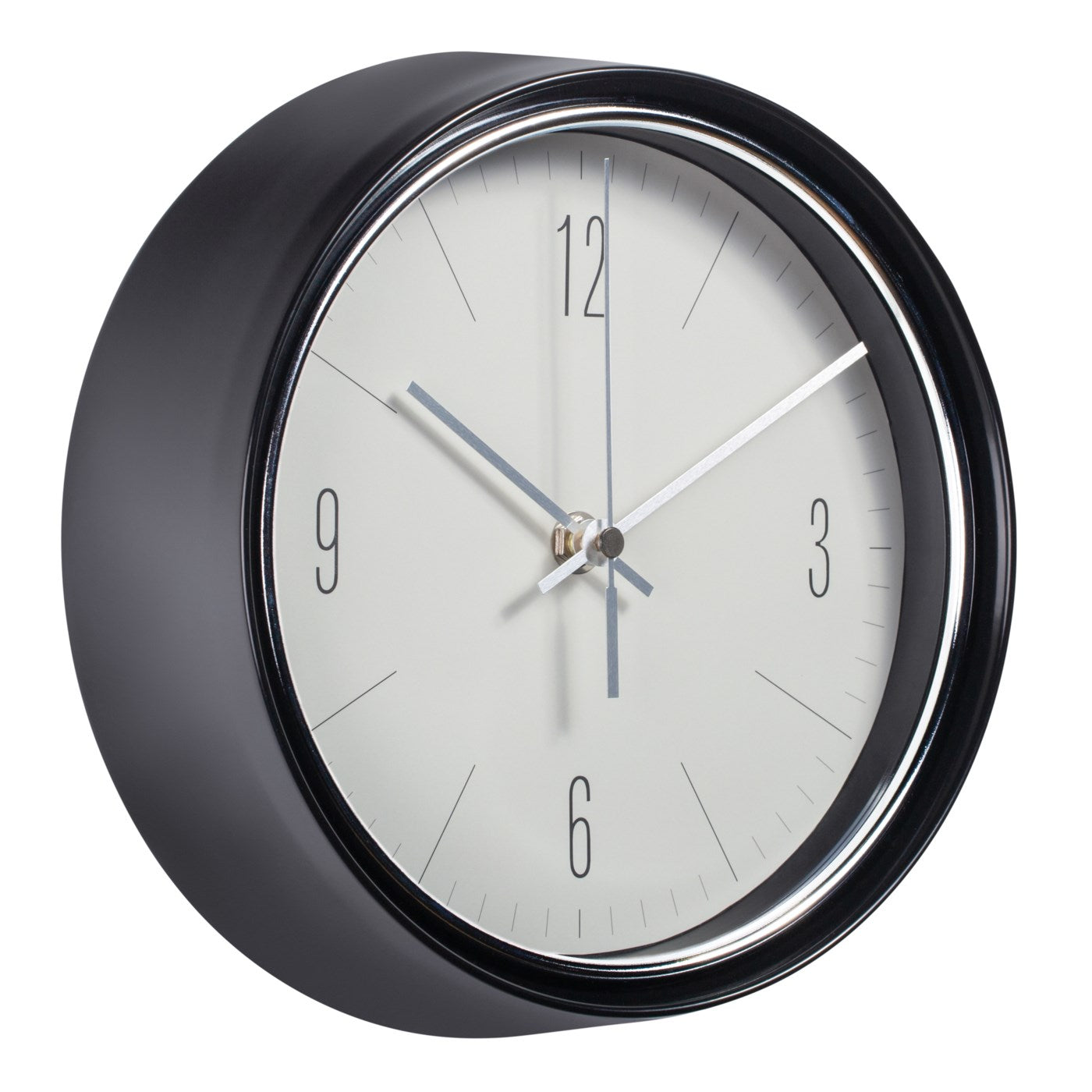 Oliver Retro Wall Clock - Black