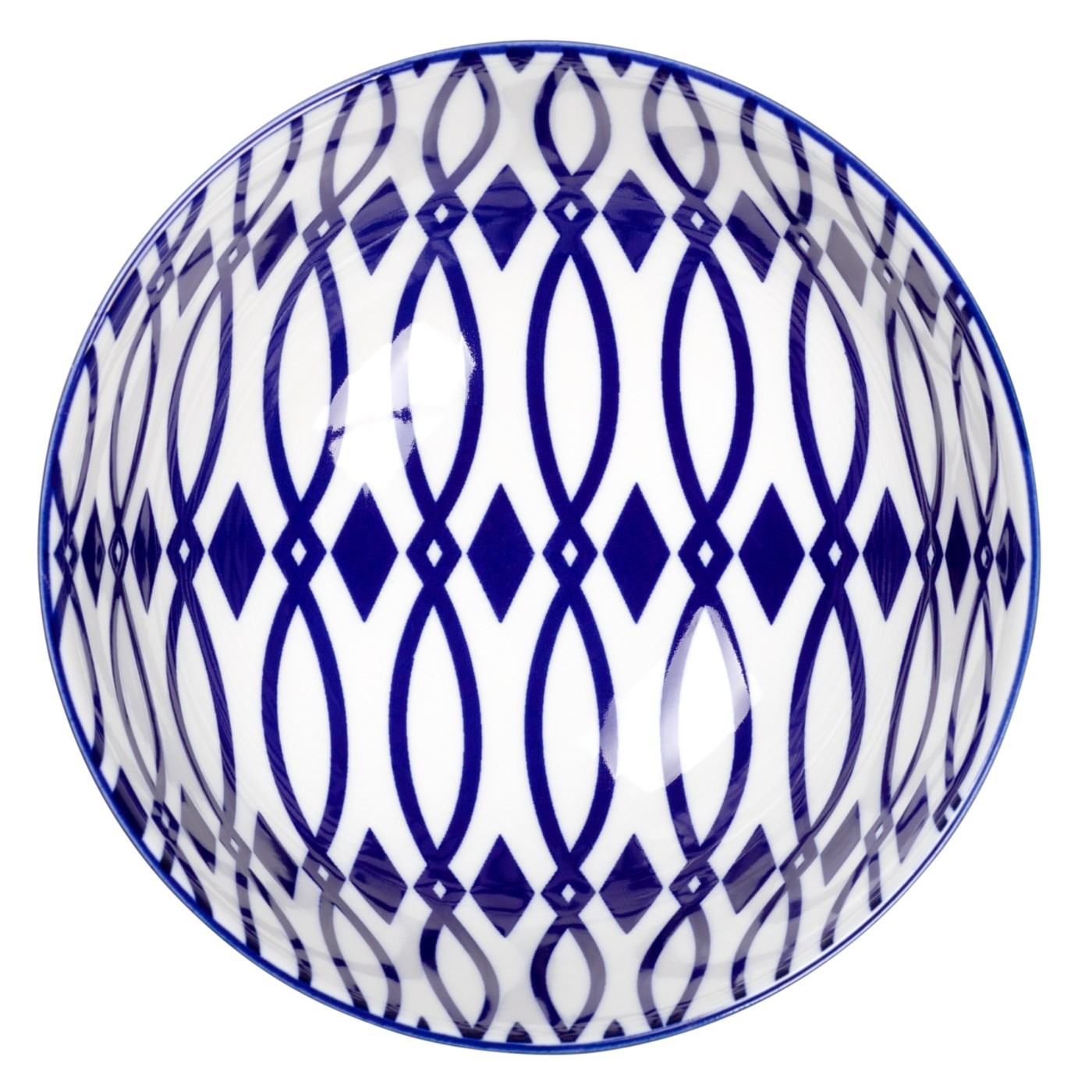 Kiri Bowl - Blue Lattice