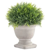 6.5" Aris Faux Grass Topiary