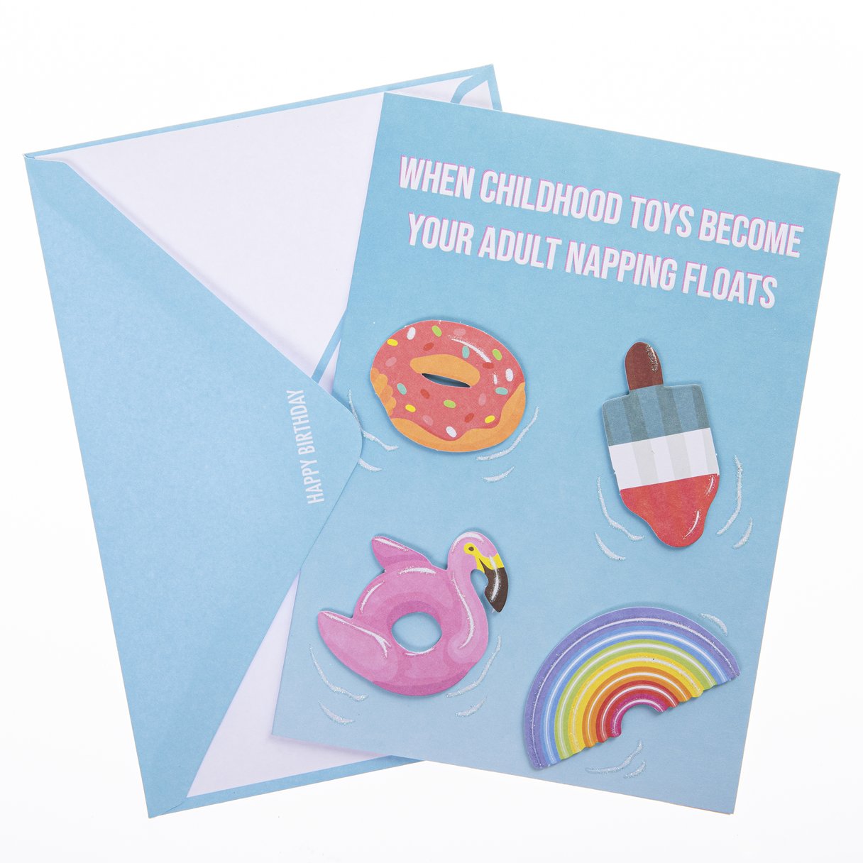 Pool Floats Handmade Card
